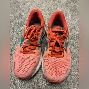 Brooks Women's Coral and Teal Sneakers